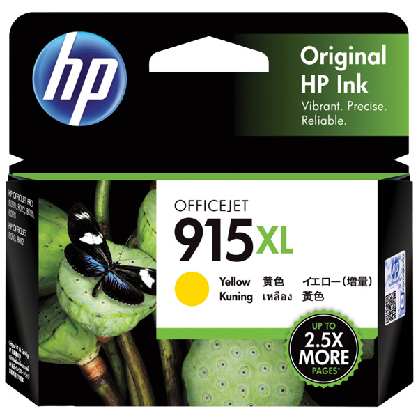 HP 3YM21AA 915XL INK CARTRIDGE HIGH YIELD YELLOW