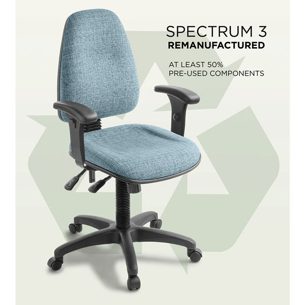 Teal Office Chair with Arms