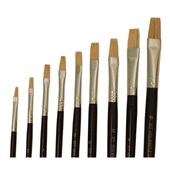 DAS ETERNA SERIES 577F PAINT BRUSH NO 4 HOG HAIR FLAT MEDIUM HANDLE