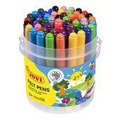 JOVI WASHABLE MAXI FELT TIP PEN ASSORTED TUB 48