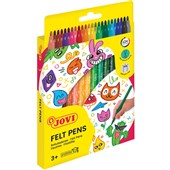 JOVI WASHABLE FELT TIP PEN ASSORTED BOX 24