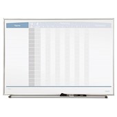 QUARTET PERSONNEL MATRIX BOARD INOUT 580 X 410MM WHITE