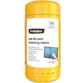 FELLOWES SCREEN CLEANING WIPES TUB 100