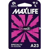 MAXLIFE BATTERY ALKALINE A23 12 VOLT