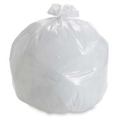 PACIFIC RUBBISH BAG KITCHEN TIDY LINER W520 X L620MM 27L WHITE ROLL 50