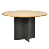 PULSE MEETING TABLE OT615 DIA 1200MM BEECH AND IRONSTONE