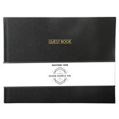 OSC CITTA TEXTURED LANDSCAPE GUEST BOOK 96 LINED PAGES 80GSM BLACK
