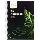 ICON SPIRAL NOTEBOOK A5 SOFT COVER 300 PAGE
