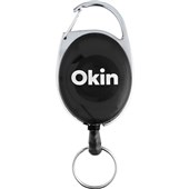 ICON RETRACTABLE SNAP LOCK KEY HOLDER CHARCOAL