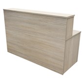 ZEALAND RECEPTION COUNTER WITH DESK NELSON W1700 X D700 X H1125MM SEASONED OAK