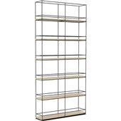CUBIT PLANTER WALL H2000MM X W950MM BLACK FRAME ATLANTIC OAK SHELVES
