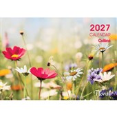 COLLINS WALL CALENDAR A4 NZ FLORAL ODD YEAR