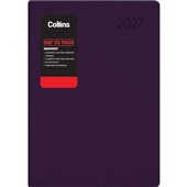 COLLINS DIARY RHAPSODY A41 MAROON DAY TO PAGE ODD YEAR