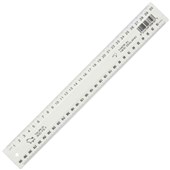 TAURUS RULER PLASTIC JO3810 300MM WHITE