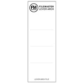 FM SPINE LABLE FOR LEVER ARCH FILE W65 X L174MM PACK 10