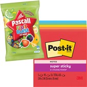 POSTIT 6545SSAN SUPER STICKY NOTES 76 X 76MM PLAYFUL PRIMARIES PACK 5