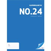 WARWICK PROJECT BOOK W335 X L245MM 20 LEAF BLUE