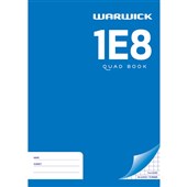 WARWICK 1E8 EXERCISE BOOK 7MM QUAD A4 36 LEAF