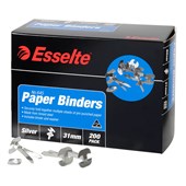 ESSELTE PAPER BINDER 31MM SILVER BOX 200