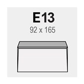 WINPAQ ENVELOPE WINDOW SELF SEAL 9S E13 W165 X L92MM WHITE BOX 500