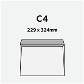 WINPAQ ENVELOPE WINDOW SELF SEAL C4 E31 W324 X L229MM WHITE BOX 250