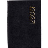 COLLINS DIARY POCKET A71 W74 X L105MM BLACK DAY PER PAGE ODD YEAR