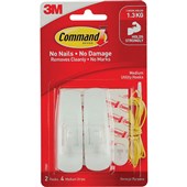 COMMAND ADHESIVE HOOKS MEDIUM PACK 2