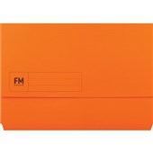 FM DOCUMENT WALLET FOOLSCAP ORANGE