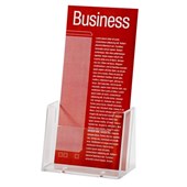 ESSELTE BROCHURE HOLDER FREE STANDING 1 TIER DL CLEAR