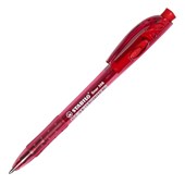 STABILO LINER 308 BALLPOINT PEN RETRACTABLE 045MM RED