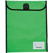 WARWICK HOMEWORK BAG HOOK AND LOOP W290 X H360MM MEDIUM LIME
