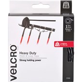 VELCRO STICK ON TAPE HEAVY DUTY HOOK AND LOOP 50MM X 25M BLACK