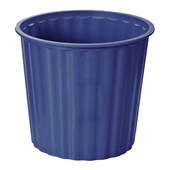OSC RUBBISH BIN FLUTED PLASTIC 13L BLUE