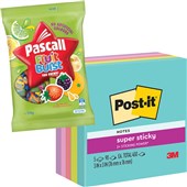 POSTIT 6545SSMIA SUPER STICKY NOTES 76 X 76MM SUPERNOVA NEONS PACK 5