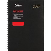 COLLINS DIARY BOSTON A41 BLACK DAY PER PAGE WIRO ODD YEAR