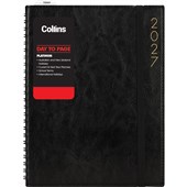 COLLINS DIARY PLATINUM A51 BLACK DAY PER PAGE WIRO ODD YEAR